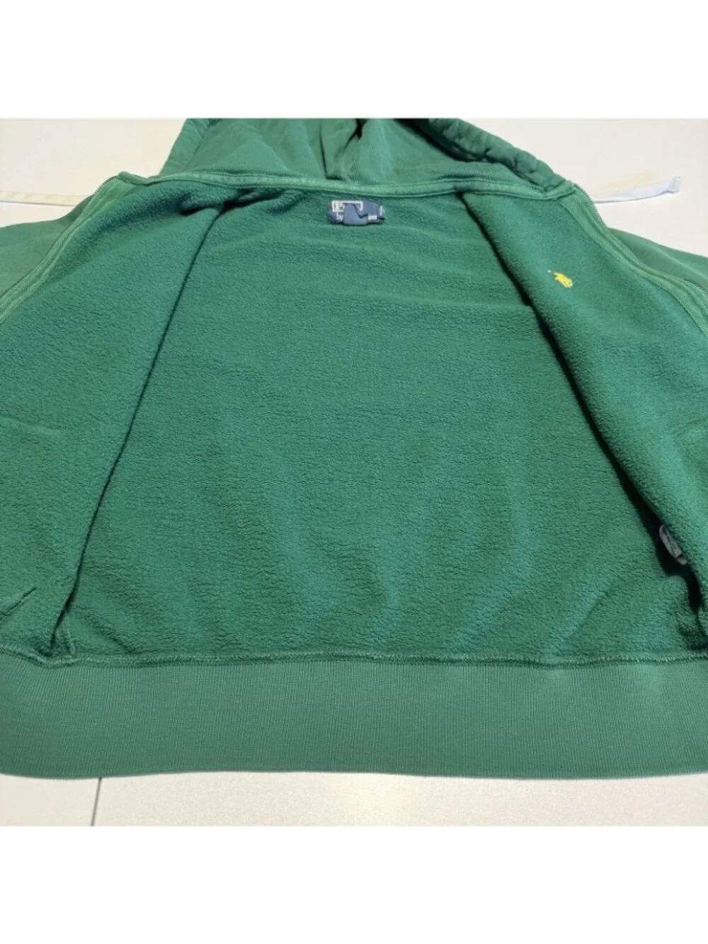 Vintage Polo Ralph Lauren Hoodie Sweatshirt Mens Small S Green Thermal Hood